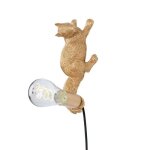Puff - applique murale ecureuil r�sine l26cm or globen lighting design� par tess palm