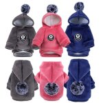Pull a capuche epais en velours dor� pour chien, v�tement d'hiver chaud, adapt� au combat, adapt� aux ...