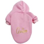 Pull a capuche de styliste avec imprim roi et reine en or, vtement de grande taille pour automne et ...