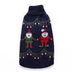 Pull de nol a col roul pour chien et chat, tricot chaud pour les vacances, nouvelle collection