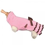 Pull fantaisie crochet rose t20