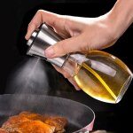 Pulvérisateur d'huile d'olive etanche, distributeur de bouteilles en verre de cuisson de vinaigre, outil ... Pulvérisateur d'huile d'olive etanche, distributeur de bouteilles en verre de cuisson de vinaigre, outil ...