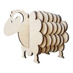 Puzzle 3d mouton, sous - verres en bois pour boissons, ensemble de sous - verres mouton amusant, sous ...