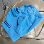 Pyjama a col roul avec lettres pour animaux de compagnie, pull iris, chemise a fond, glaure solide, ...