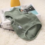 Pyjama doux a col roulé pour chiens de petite et moyenne taille, chemise pull en coton, combinaison pour ... Pyjama doux a col roulé pour chiens de petite et moyenne taille, chemise pull en coton, combinaison pour ...
