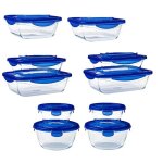 Pyrex lot de 10 botes avec couvercles hermtiques - tailles et formes diffrentes