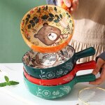 Q1jb bol nordique en cramique avec poigne, bol a nouilles pour petit djeuner, bol a fruits design ...