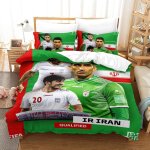 Qatar housse de couette de la coupe du monde iran housse de couette souvenir de c��l��bration ��quipes ...