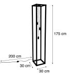 Qazqa industriel / design lampadaire / lampe de sol / lampe sur pied / luminaire / lumiere / eclairage ...