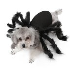 Qiilu dguisement araigne pour animaux domestiques halloween vtements chien chat effrayante simulation ...