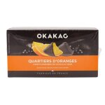 Quarts d'orange confits enrobs chocolat 200g - bote 200g
