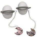 Questioncooking - boule d'infuseur de th en pierre de cristal, filtre a th lger, faux cuir chevelu, ...