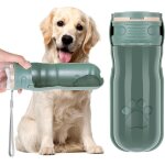Qxer - 520ml gourde chien, portable bouteille d'eau pour chien, 180 pliable bouteille chien avec filtre ...