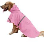 R�glable etanche pet chien a capuche imperm�able chien r�fl�chissant manteau de pluie veste chien v�tements ...