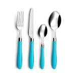 Réglisse bleu turquoise - ménagère 16 pièces Réglisse bleu turquoise - ménagère 16 pièces