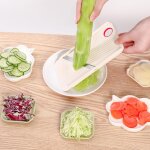 Rpe a pommes de terre tranchante en acier inoxydable, eplucheur de lgumes, trancheuse de fruits, dchiqueteu ...