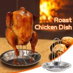 Rôtissoire antiadhésif pour barbecue, cuisson au four, rôtissoire pour poulet rôti, support avec bol, ... Rôtissoire antiadhésif pour barbecue, cuisson au four, rôtissoire pour poulet rôti, support avec bol, ...