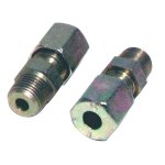Raccord a bague - droit m3 / 8 x tube 12mm (2 pi�ces)