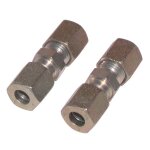 Raccord a bague - droit tube 10mm x tube 10mm (2 pi�ces)