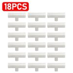 Raccords en t en pvc pour bol d'abreuvoir jetable automatique, raccord en plastique pour mangeoire a ...
