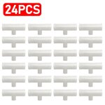 Raccords en t en pvc pour bol d'abreuvoir jetable automatique, raccord en plastique pour mangeoire a ...