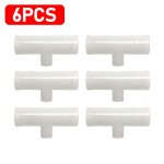 Raccords en t en pvc pour bol d'abreuvoir jetable automatique, raccord en plastique pour mangeoire a ...