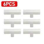 Raccords en t en pvc pour bol d'abreuvoir jetable automatique, raccord en plastique pour mangeoire a ...
