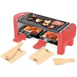 Raclette 2 personnes 350 w meuuuh rouge brique Raclette 2 personnes 350 w meuuuh rouge brique
