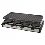 Raclette gril 8 personnes clatronic rg 3757 noir
