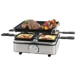 Raclette grill 4 personnes acier inoxydable proficook pc - rg1301 - inox
