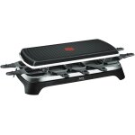 Raclette grill plancha noir 1350 w pour 10 personnes