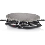 Raclette pierre � cuire 8 personnes 1200 w noir