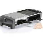 Raclette pierre et plancha 8 personnes 1300 w noir