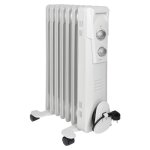 Radiateur bain d'huile 7r 1500w clatronic ra 3735 blanc