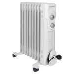Radiateur bain d'huile 9r 2000w clatronic ra 3736 blanc