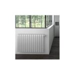 Radiateur inertie alu mythyk horizontal gris ardoise 1000w