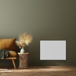Radiateur ?lectrique ? inertie poas blanc c?ramique 1000w Radiateur ?lectrique ? inertie poas blanc c?ramique 1000w