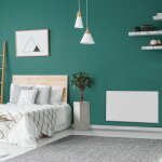 Radiateur ?lectrique ? inertie poas blanc c?ramique 1500w