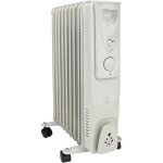 Radiateur mobile bain d'huile 2000w - blanc - voltman