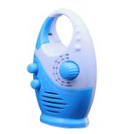 Radio de douche suspendue portable am ??fm poign�e sup�rieure �tanche pour piscine de plage bleu