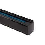 Rail triphas� aluminium 1 m�tre pour spots led (3 allumages) noir
