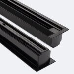 Rail triphas� dali track encastr� aluminium pour spots led 1 m�tre noir