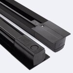 Rail triphas� encastr� aluminium pour spots led 1 m�tre blanc