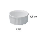 Ramequin en céramique 9 x 4, 5 cm blanc hobby cook Ramequin en céramique 9 x 4, 5 cm blanc hobby cook
