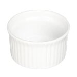 Ramequin en cramique - blanc - 9 cm - rsistant a la chaleur - compatible four et micro - ondes - design ...