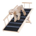 Rampe pour chien - vevor - escalier pour chien pliable 120cm hauteur rglable 35 - 70cm pour accs voiture ...
