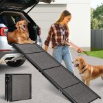 Rampe pour chien voiture pliable extra longue 175cm, rampes d'accs voiture pour chien avec surface antidrapa ...