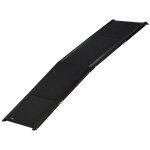 Rampe pliable pour chien surface antid�rapante dim. 158 x 43, 5 cm alliage d'aluminium noir