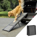 Rampe pliable pour chien - pour voitures, suv et camions - charge maximale : 90 kg - convient pour les ...