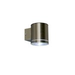 Ranex moderne applique murale d'ext�rieur en acier avec led ip44 solaire - eta m�tal acier cylindre / ...